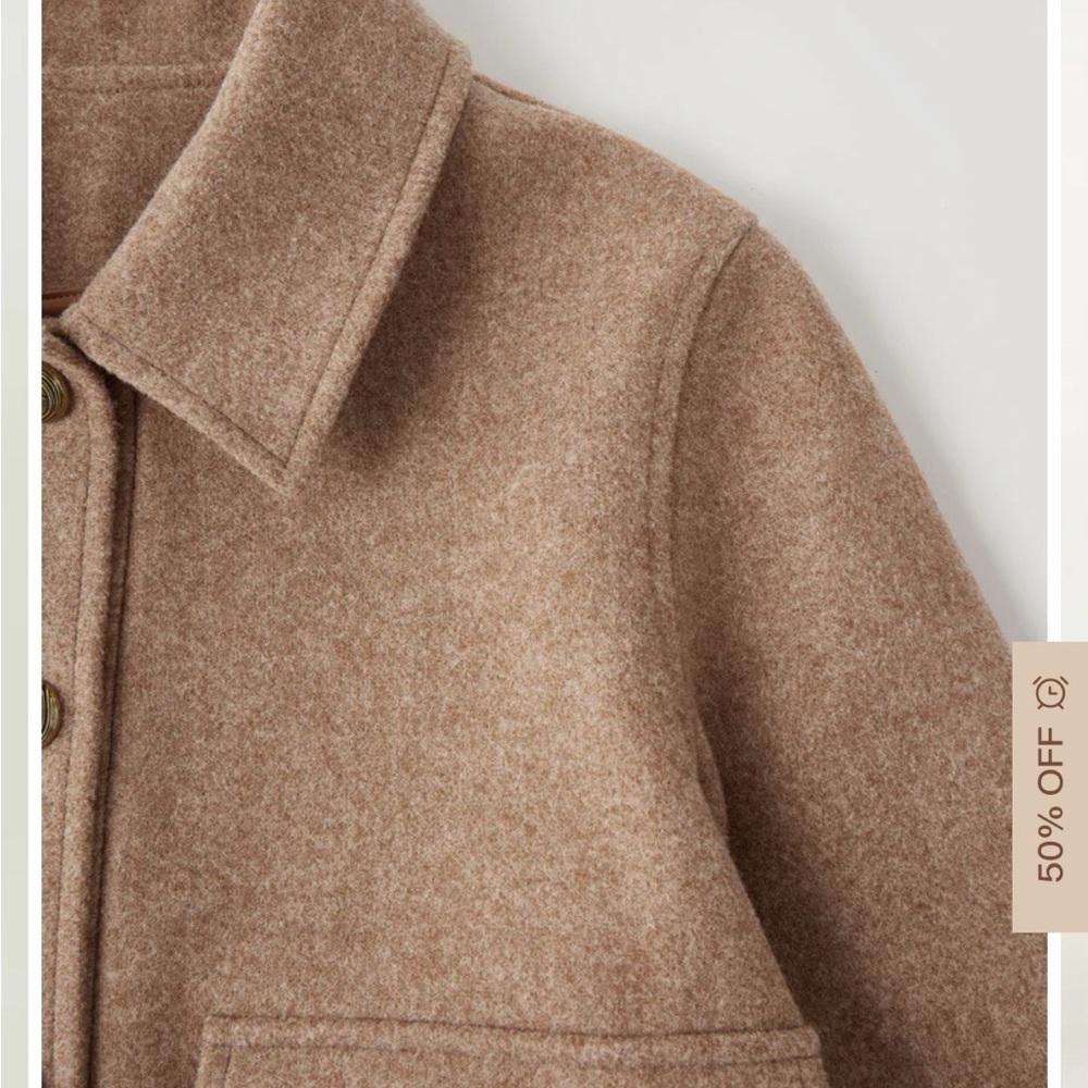 OGL Women's Rust Shirt Jacket with Brass Buttons - Picture 10 of 13
